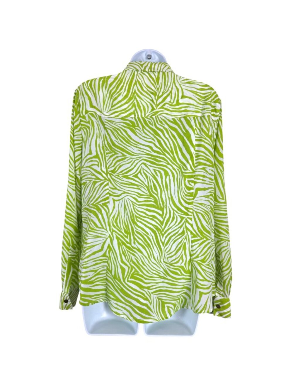Michael Kors Womens XL Zebra Print Zip Jacket/Shirt Lightweight Stylish - Picture 6 of 9